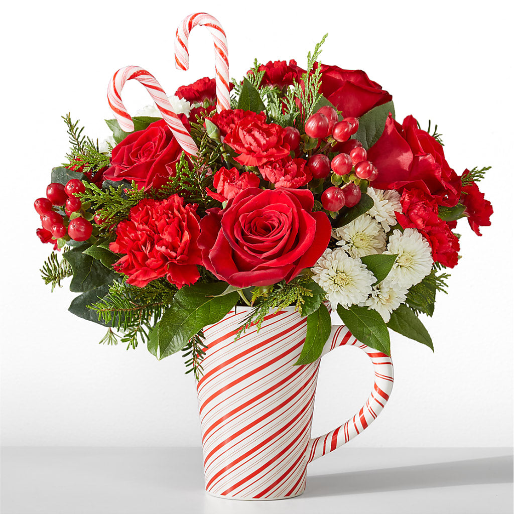 Peppermint Swirl Mug – Emil Yedowitz Florist Llc, Yonkers NY