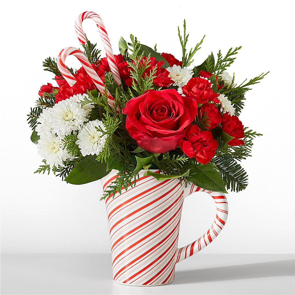 Peppermint Swirl Mug – Emil Yedowitz Florist Llc, Yonkers NY