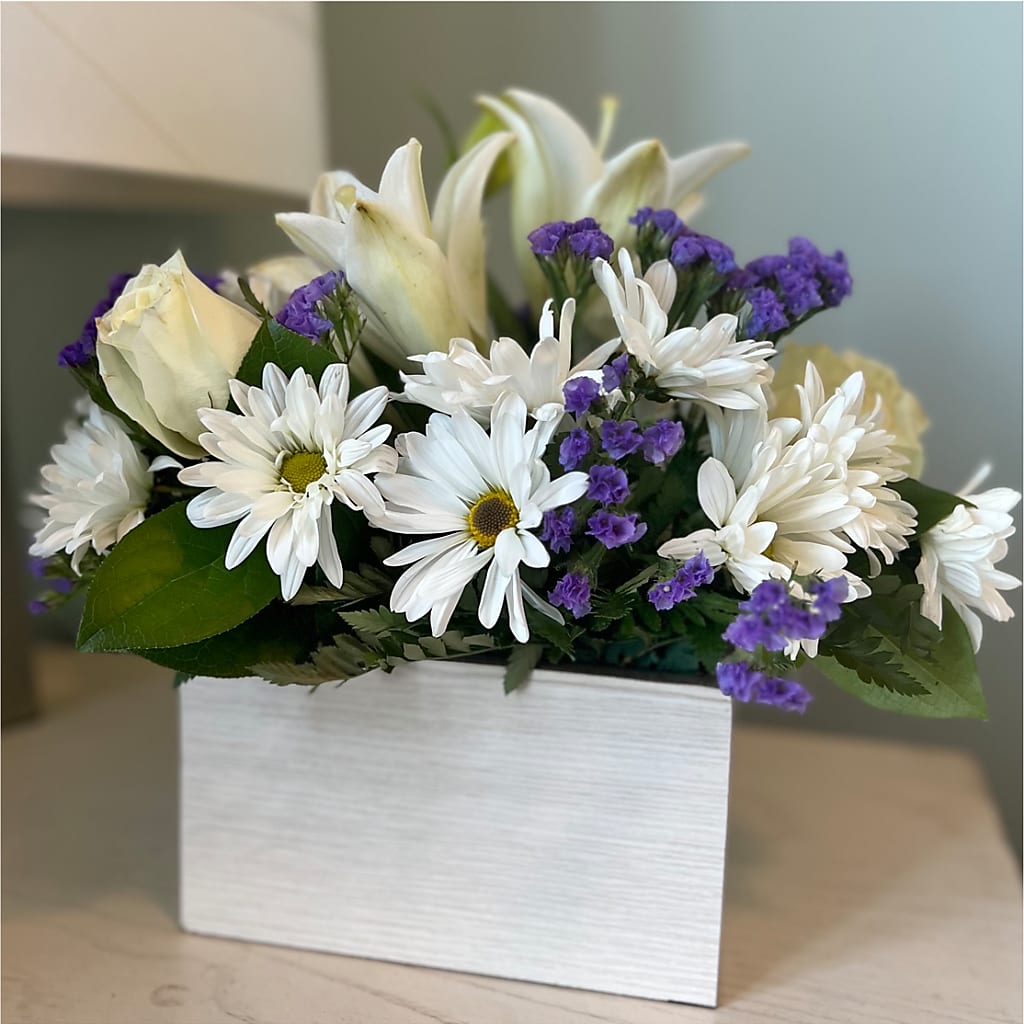Beyond Blue Box Bouquet – Emil Yedowitz Florist Llc, Yonkers NY