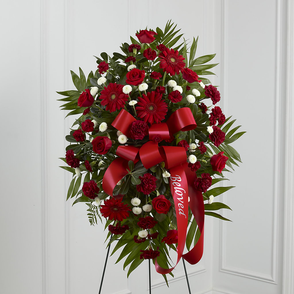 Treasured Memories Standing Spray – Emil Yedowitz Florist Llc, Yonkers NY