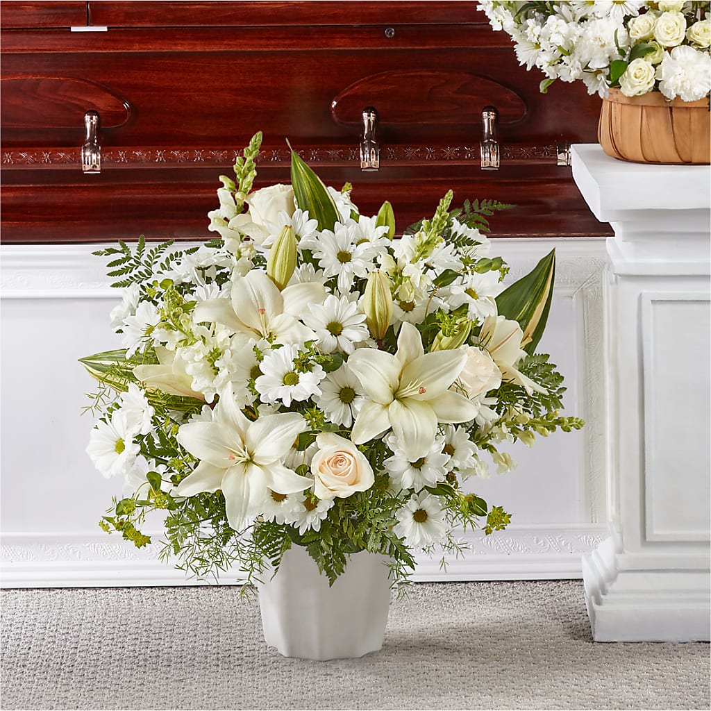 Thoughts of Tranquility Floor Basket – Emil Yedowitz Florist Llc, Yonkers NY