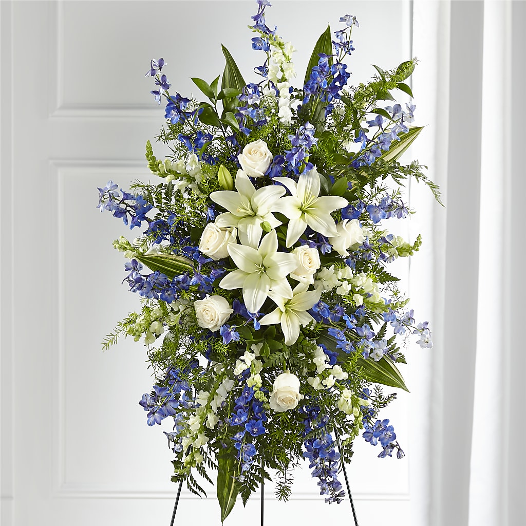 Faithful Friend Standing Spray – Emil Yedowitz Florist Llc, Yonkers NY