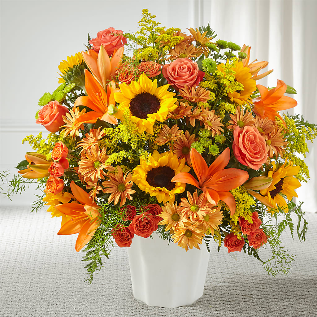 Harvest Thoughts Floor Basket – Emil Yedowitz Florist Llc, Yonkers NY