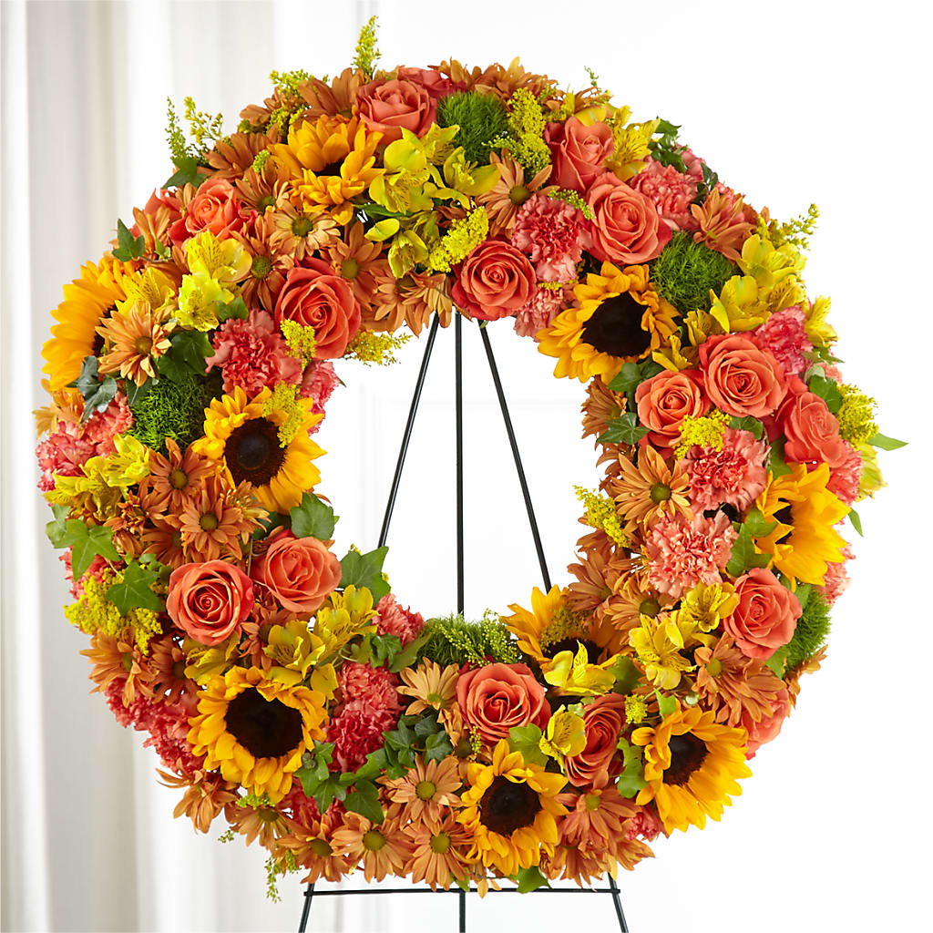 Autumnal Memories Wreath (Standard) – Emil Yedowitz Florist Llc, Yonkers NY