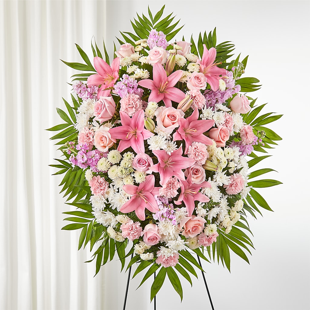 Offering Solace Standing Spray – Emil Yedowitz Florist Llc, Yonkers NY