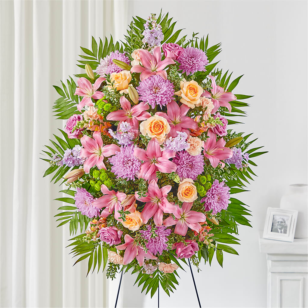Love & Light Standing Spray – Emil Yedowitz Florist Llc, Yonkers NY