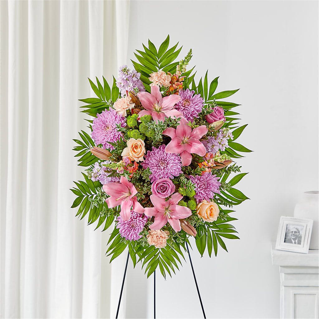 Love & Light Standing Spray – Emil Yedowitz Florist Llc, Yonkers NY