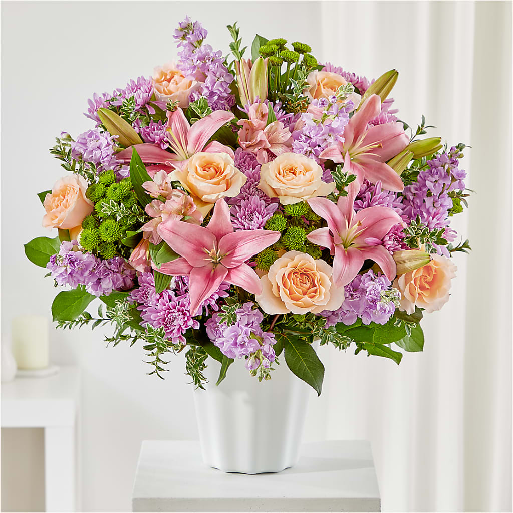 Supportive Embrace Tabletop Basket – Emil Yedowitz Florist Llc, Yonkers NY