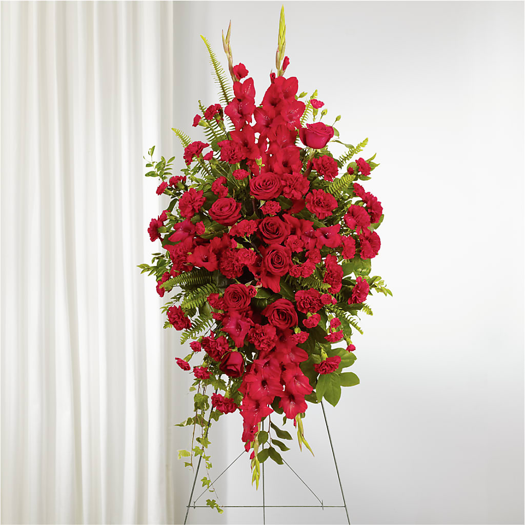 From the Heart Standing Spray – Emil Yedowitz Florist Llc, Yonkers NY