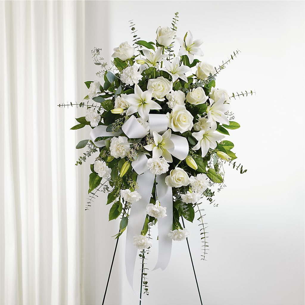 With Care Standing Spray – Emil Yedowitz Florist Llc, Yonkers NY