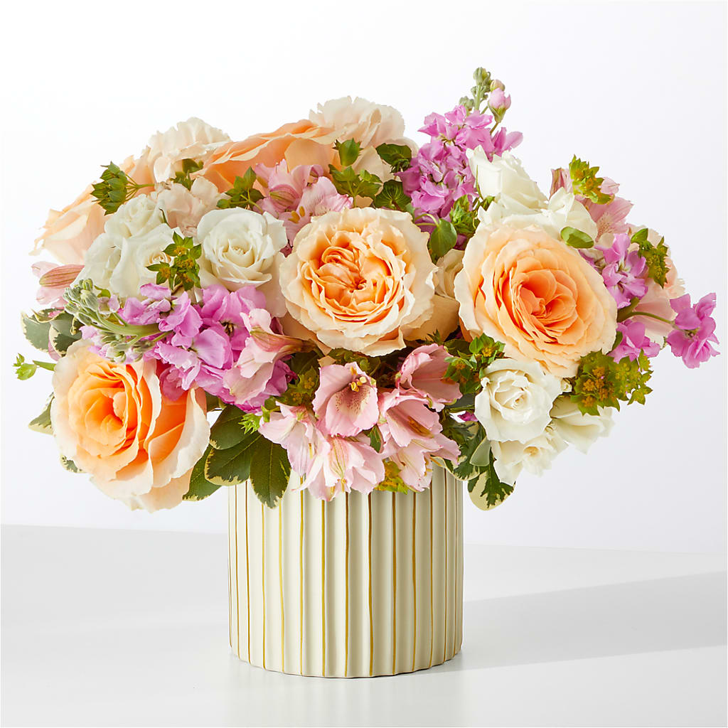 Paradise Bouquet with Ivory Vase – Emil Yedowitz Florist Llc, Yonkers NY