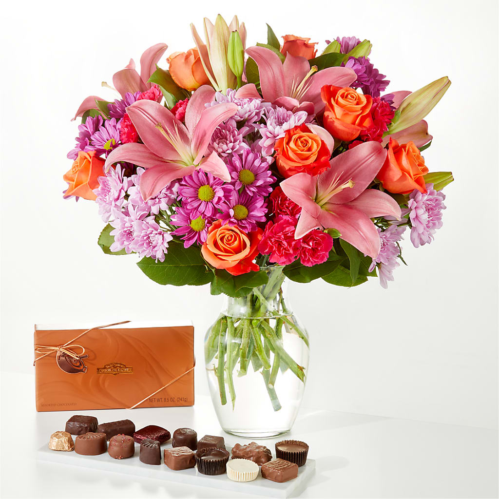 One and Only Bouquet and Chocolate Bundle – Emil Yedowitz Florist Llc, Yonkers NY