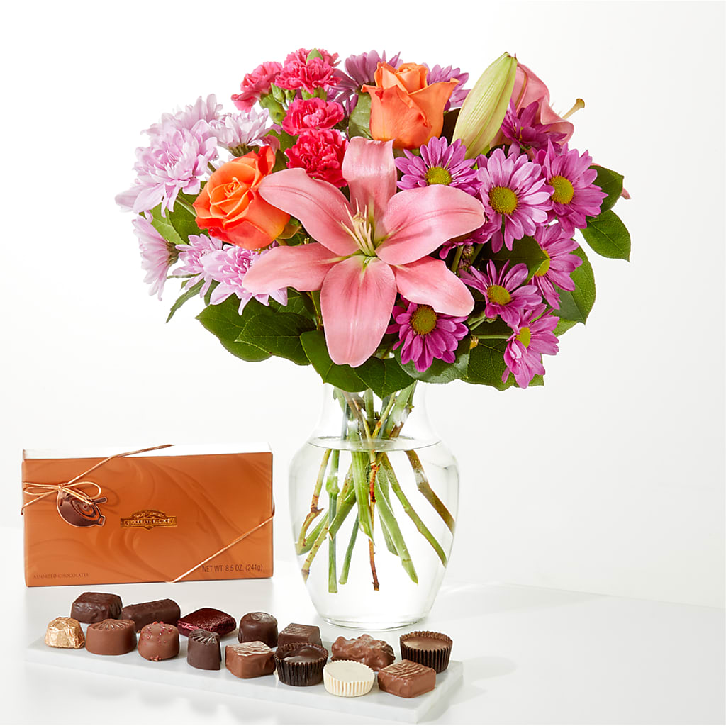 One and Only Bouquet and Chocolate Bundle – Emil Yedowitz Florist Llc, Yonkers NY