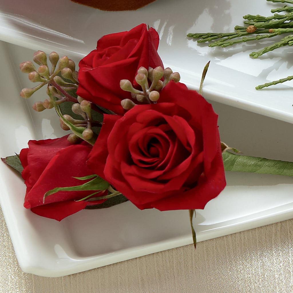 Red Spray Rose Boutonniere – Emil Yedowitz Florist Llc, Yonkers NY
