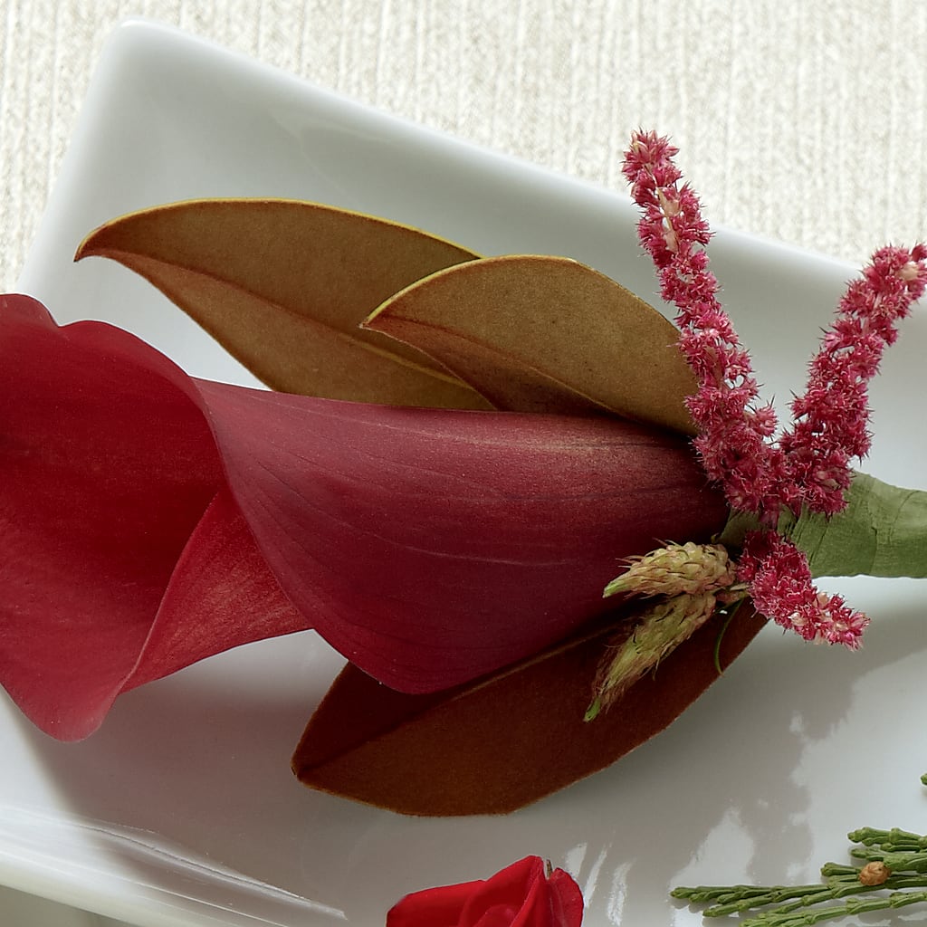 Red Calla Boutonniere – Emil Yedowitz Florist Llc, Yonkers NY