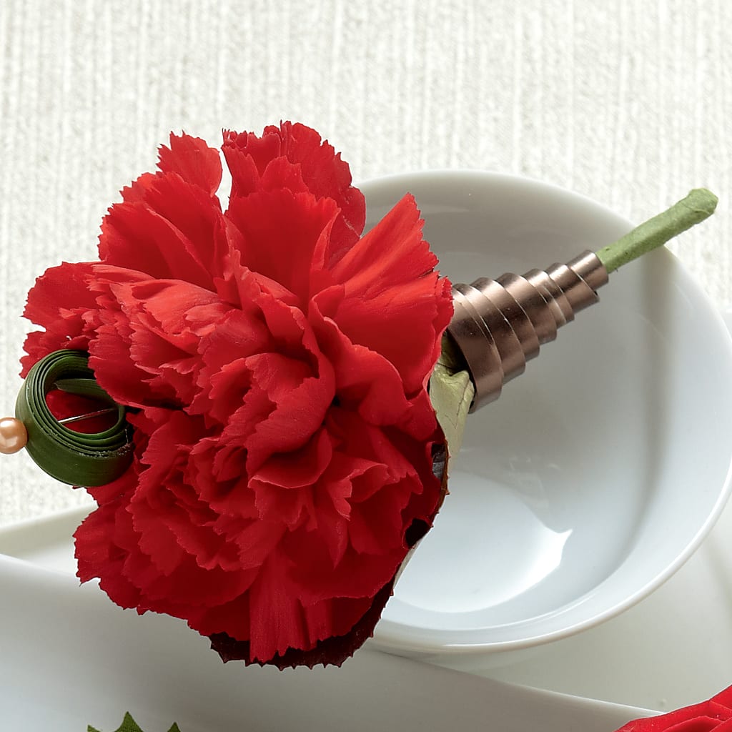 Red Carnation Boutonniere – Emil Yedowitz Florist Llc, Yonkers NY