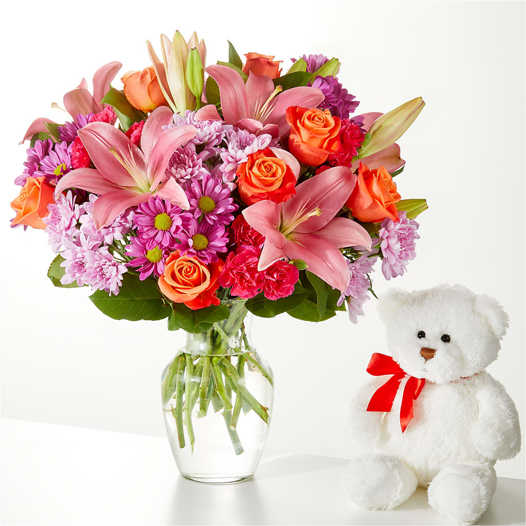 One and Only Bouquet and Bear Bundle –  Emil Yedowitz Florist Llc, Yonkers NY