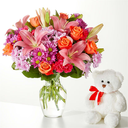 One and Only Bouquet and Bear Bundle –  Emil Yedowitz Florist Llc, Yonkers NY