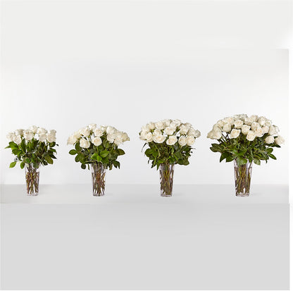 Long Stem White Rose Bouquet –  Emil Yedowitz Florist Llc, Yonkers NY