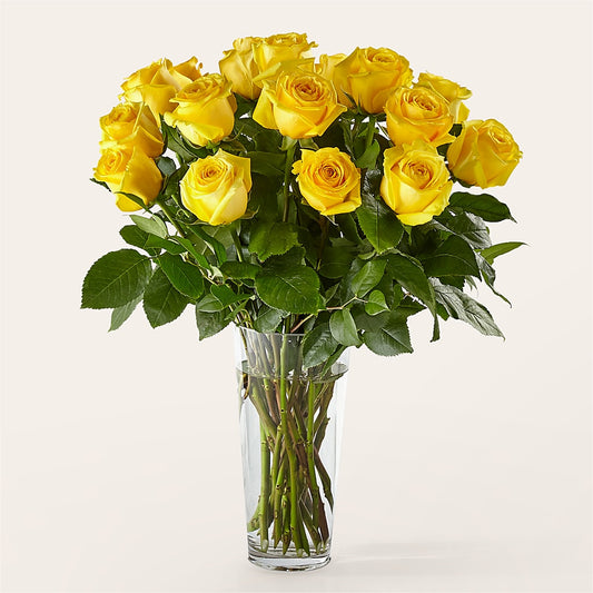 Long Stem Yellow Rose Bouquet – EMIL YEDOWITZ FLORIST LLC, Yonkers NY