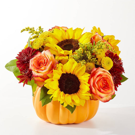 Golden Gourd Pumpkin Bouquet –  Emil Yedowitz Florist Llc, Yonkers NY