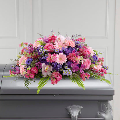 Glorious Garden Casket Spray –  Emil Yedowitz Florist Llc, Yonkers NY
