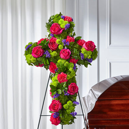 Tribute Rose Floral Cross –  Emil Yedowitz Florist Llc, Yonkers NY