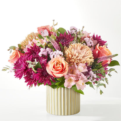 Berry Cobbler Bouquet with Ivory Vase –  Emil Yedowitz Florist Llc, Yonkers NY
