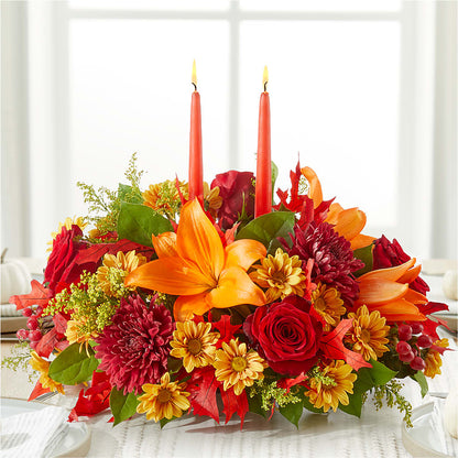 Autumn's Embrace Centerpiece –  Emil Yedowitz Florist Llc, Yonkers NY