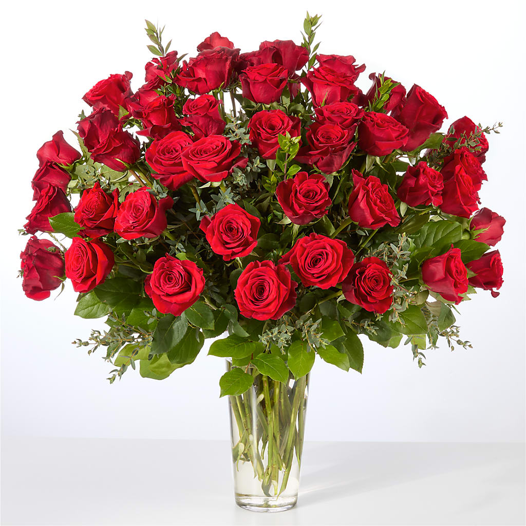 Forever Yours Fifty Stem Red Rose Bouquet –  Emil Yedowitz Florist Llc, Yonkers NY